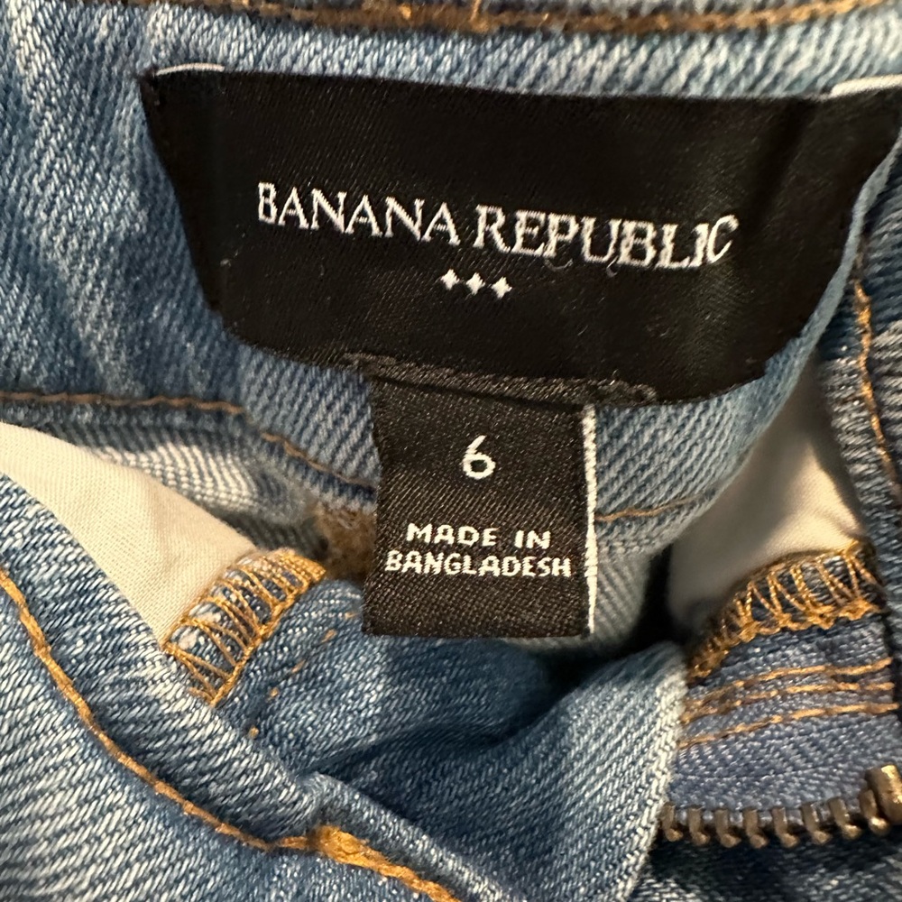 Banana Republic Light Blue Denim Flare Skirt - Picture 5 of 5